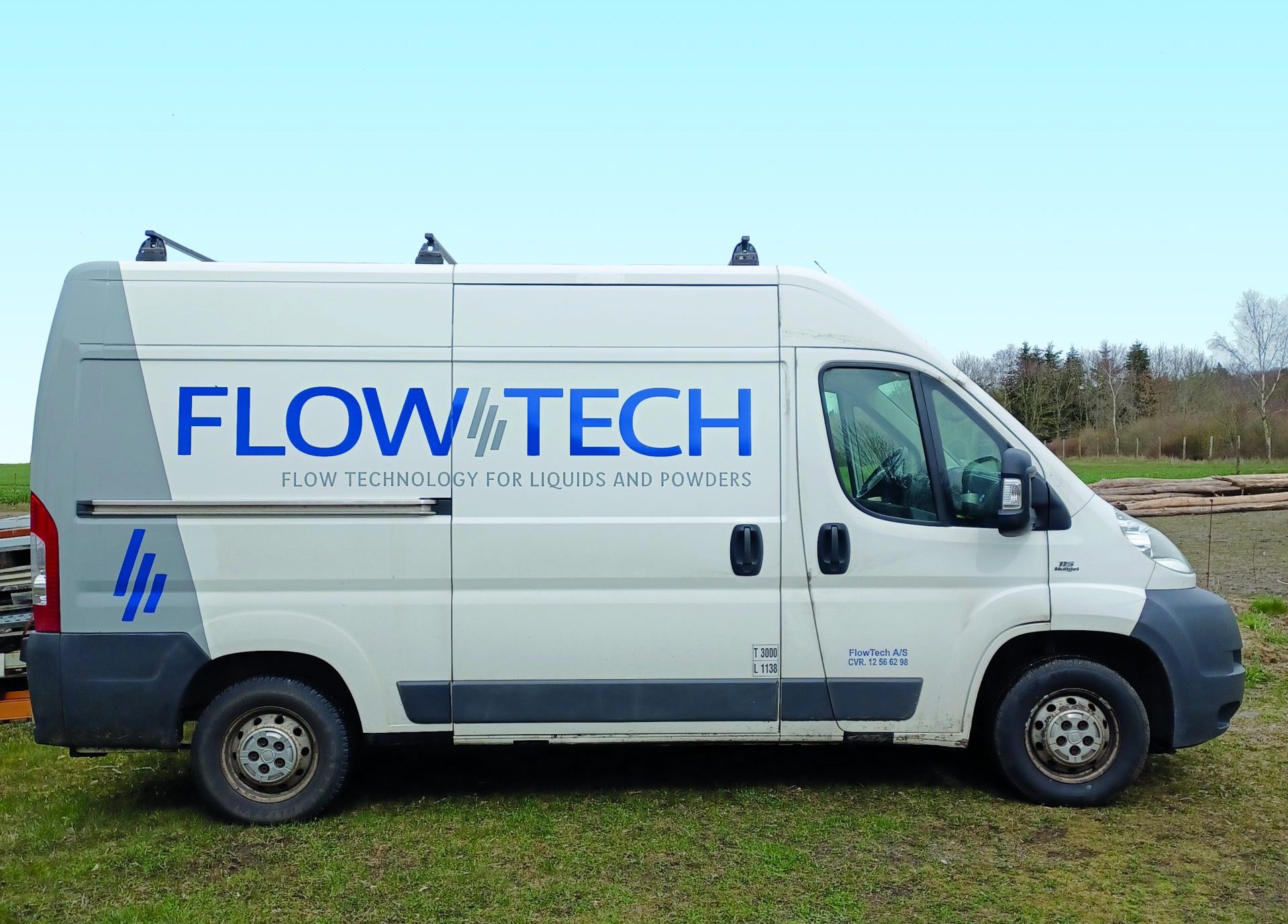Bildeko på Flowtech firmabil Fiat Dukato